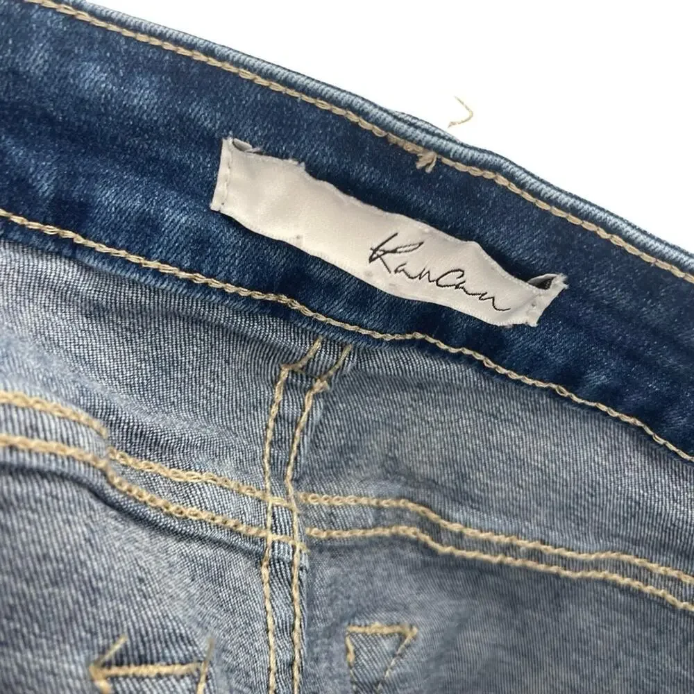 KanCan Blue Frayed Jean Shorts 7/27
